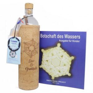 Spezielle Glasflasche mit Zapfen für Strukturiertes Wasser 0.75l